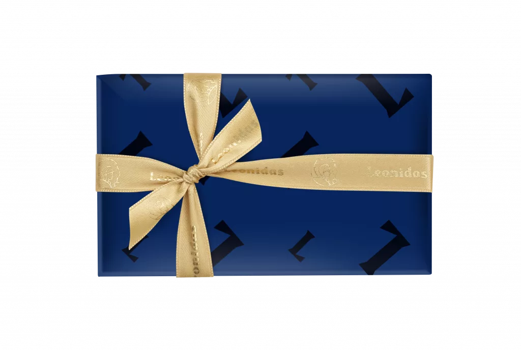 Geschenkpapier der Leonidas Box